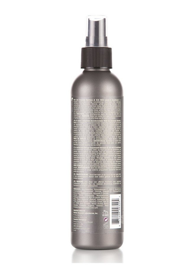 Natural Bamboo & Silk Hco Strengthening Leavein Conditioner For All Hair Types 8 Oz