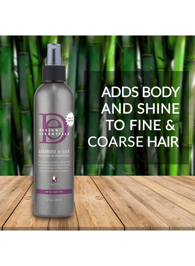 Natural Bamboo & Silk Hco Strengthening Leavein Conditioner For All Hair Types 8 Oz