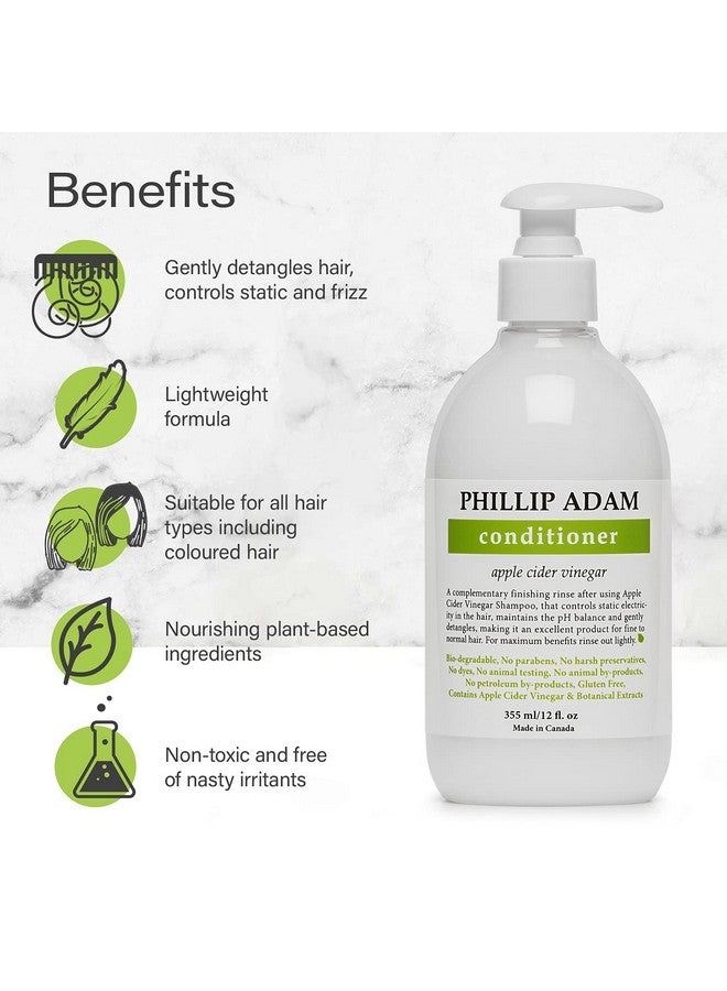 Apple Cider Vinegar Conditioner For Shiny Hair No Harsh Preservatives For All Hair Types 12 Ounce