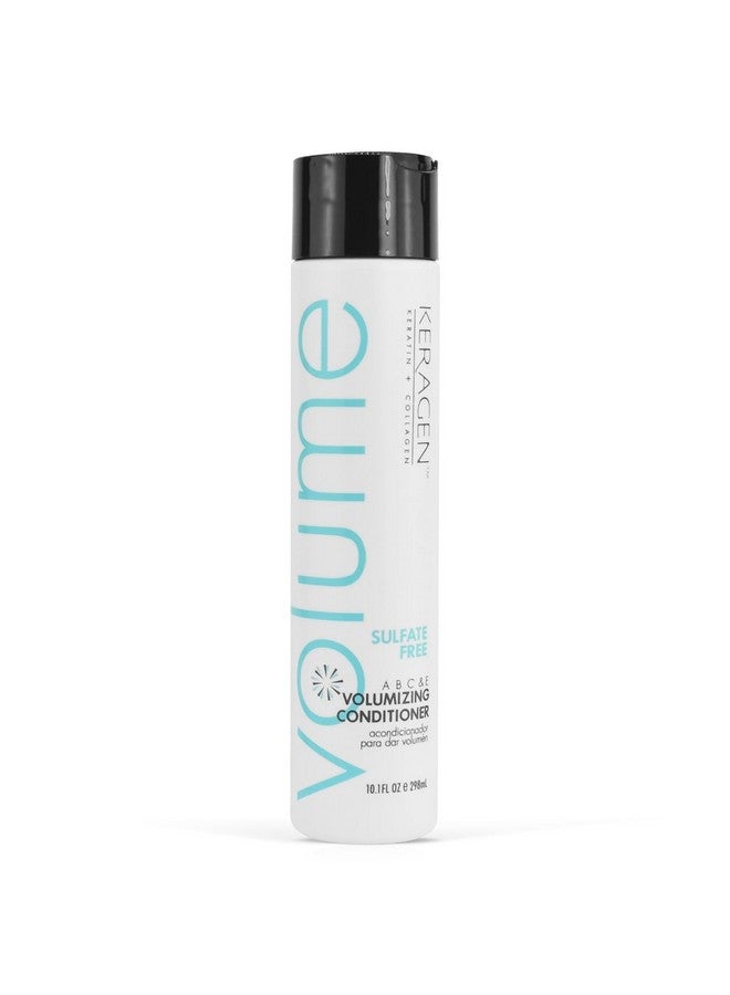 Volumizing Conditioner For Fine Hair With Keratin And Collagen Sulfate Free 10 Oz Add Thickness Hydrates And Enhances Hair Volume With Panthenol Vitamins And Jojoba Oil