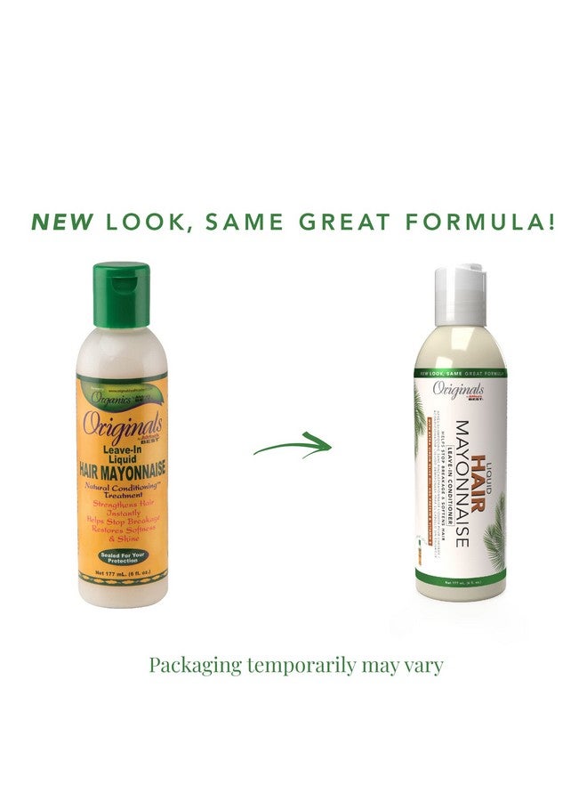 Leave In Liquid Hair Mayonnaise Leavein Conditioner Repairs Rebuilds And Revitalizes Hair Excellent For All Hair Types 6 Oz