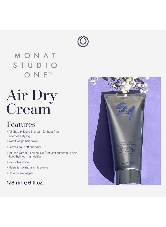 Studio One™ Air Dry Cream Soft Hair Styling Cream For Touchable Hold And Humidity Protection. Hair Frizz Control For Allhair Types And No Heat Needed Net Wt. 177 Ml / 6 Fl. Oz.