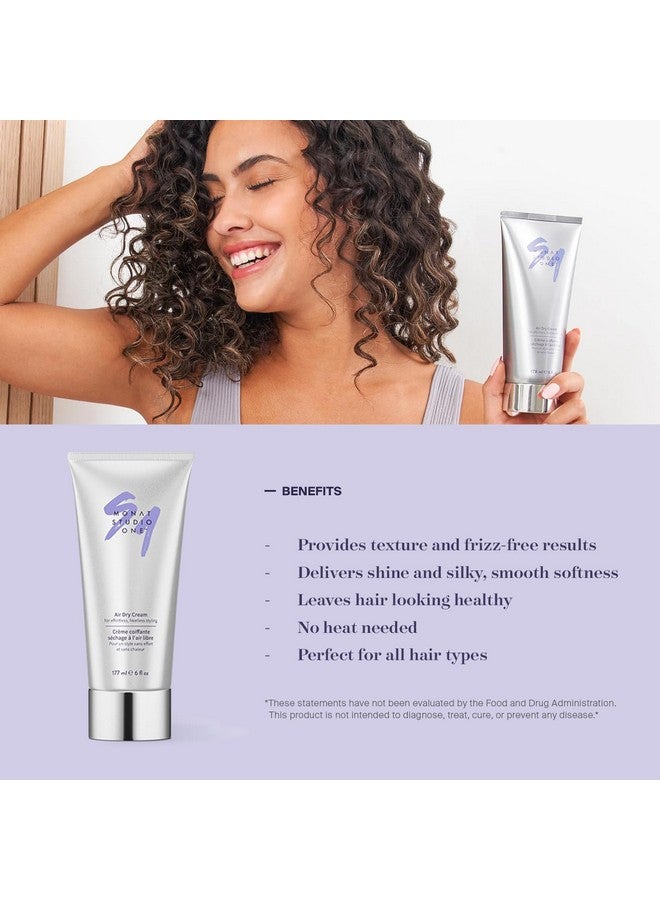 Studio One™ Air Dry Cream Soft Hair Styling Cream For Touchable Hold And Humidity Protection. Hair Frizz Control For Allhair Types And No Heat Needed Net Wt. 177 Ml / 6 Fl. Oz.