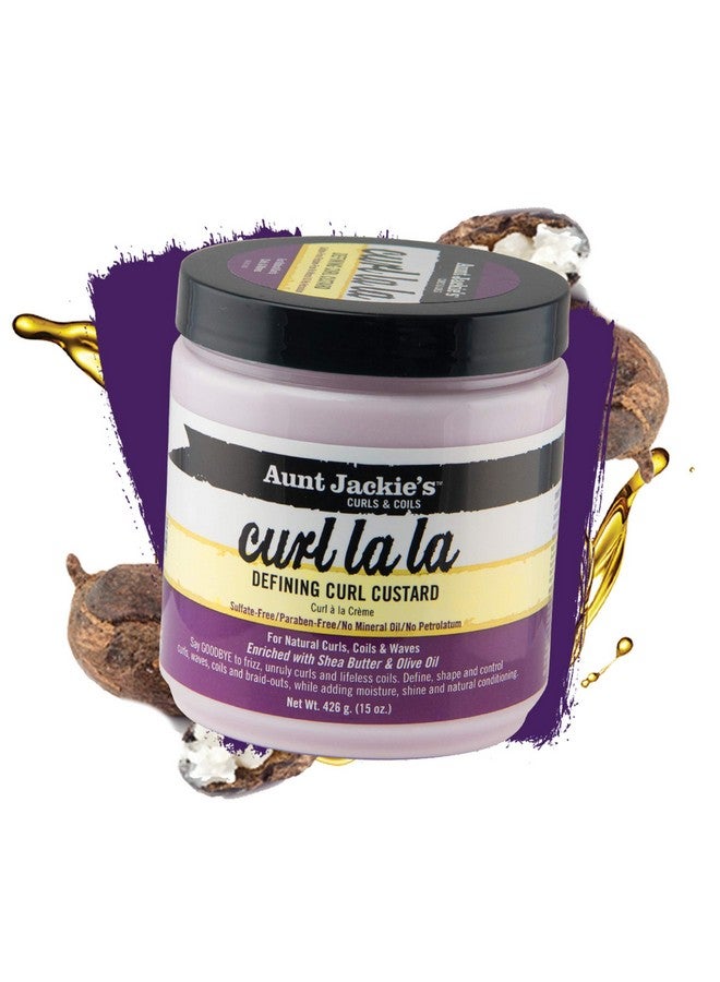 Curls And Coils Curl La La Defining Curl Custard For Natural Hair Curls Coils And Waves Enriched With Shea Butter And Olive Oil 15 Oz 3 Pack