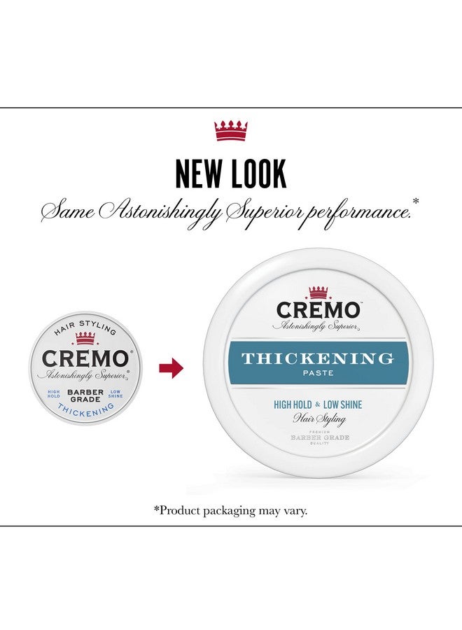 Barber Grade Hair Styling Thickening Paste 4 Ounce (Pack Of 3)