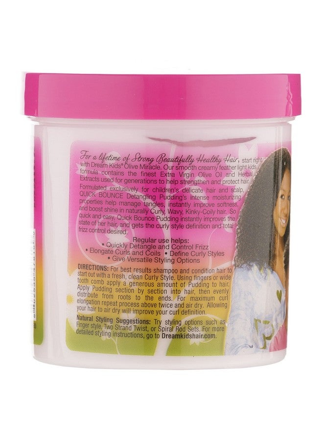 Dream Kids Olive Miracle Quick Bounce Detangling Pudding (3 Pack) Detangles & Controls Hair Frizz Adds Shine To Natural Coils & Curls 15 Oz