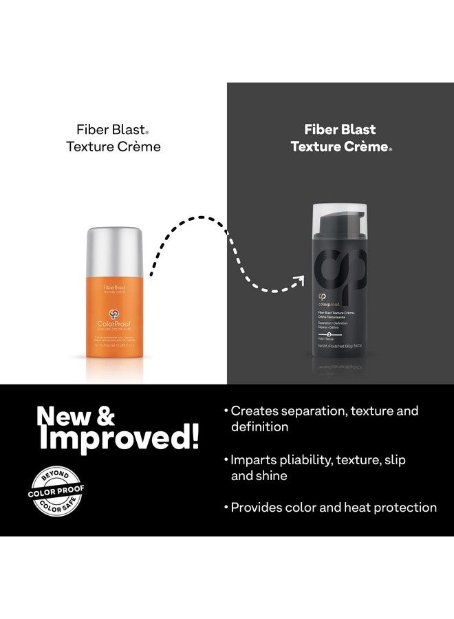 Fiber Blast Texture Crème 3.4Oz Creates Separation Texture & Shine Medium Hold Paste Sulfatefree Vegan