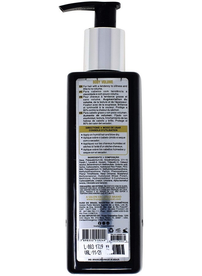 Body & Volume Weightless Heat Activated Cream For Volume And Texture To Thin Oily Hair Types Light To Medium Hold With Elasticity Hair Thickening & Shine (8.45Oz)
