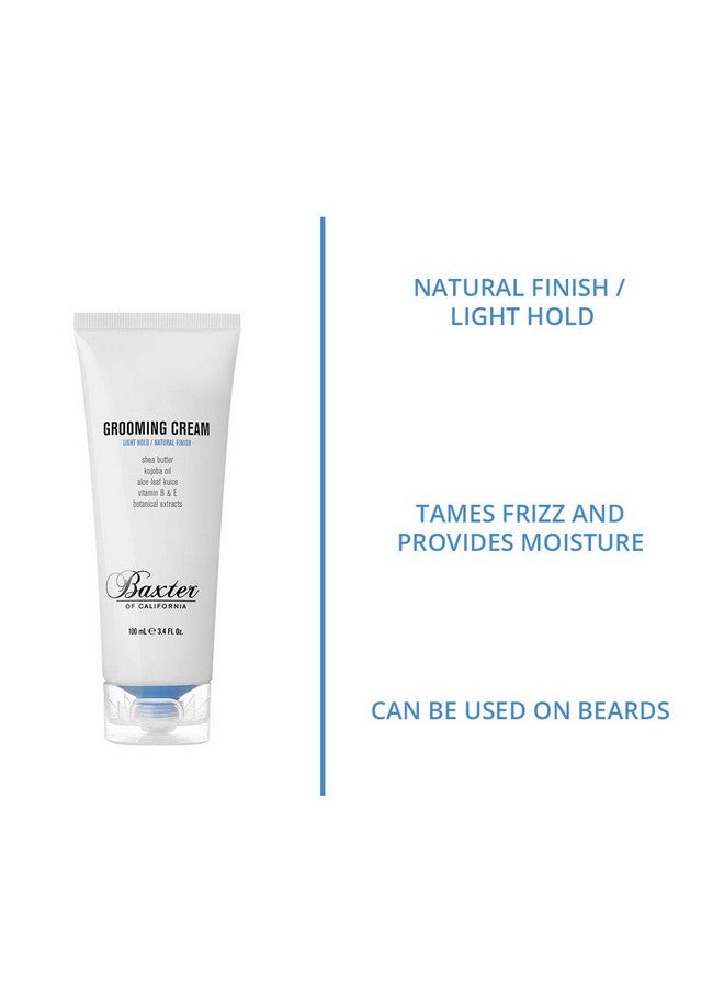 Grooming Cream For Men ; Light Hold ; Natural Finish ; Hair Styler ; 3.4 Oz