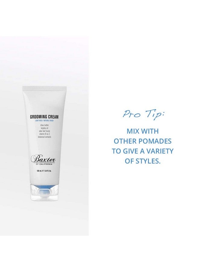 Grooming Cream For Men ; Light Hold ; Natural Finish ; Hair Styler ; 3.4 Oz