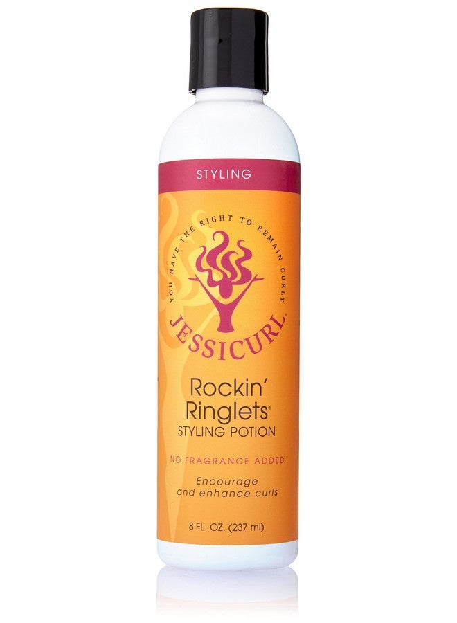 Rockin' Ringlets Styling Potion No Fragrance Added 8 Fl Oz. Curl Enhancer With Flaxseed Extract Curl Defining Styler For Curly Hair And Frizz Control