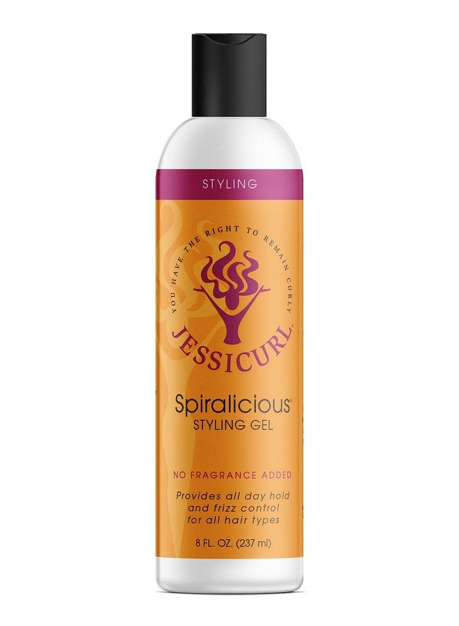 Spiralicious Gel No Fragrance Added 8 Fl Oz. Curl Defining Curly Hair Products Hair Gel For Curly Hair And Frizz Control For All Hair Types