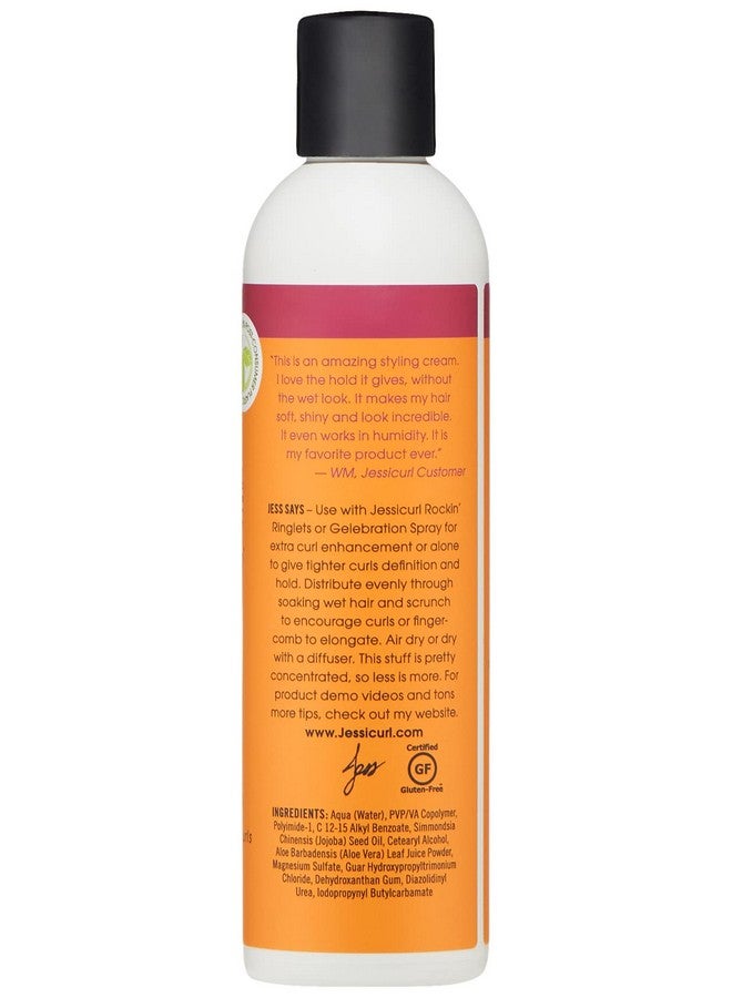 Confident Coils Styling Solution No Fragrance Added 8 Fl Oz. Curl Cream For Humidity Control And Frizz Control Curly Hair Products Styling Cream
