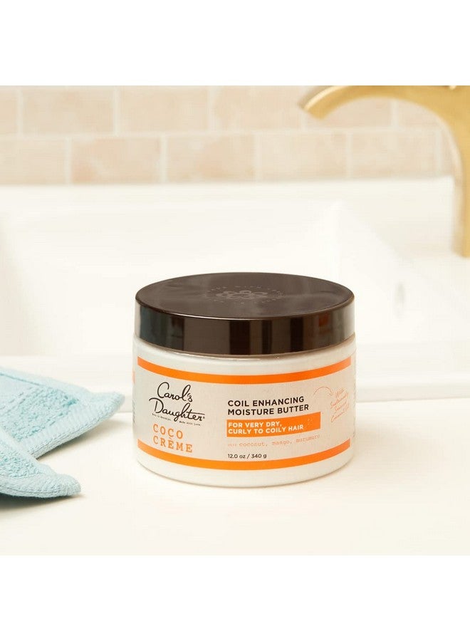 Carol?S Daughter Coco Creme Coil Enhancing Moisture Butter For Very Dry Hair With Coconut Oil And Mango Butter Paraben Free And Silicone Free Butter For Curly Hair 12 Oz