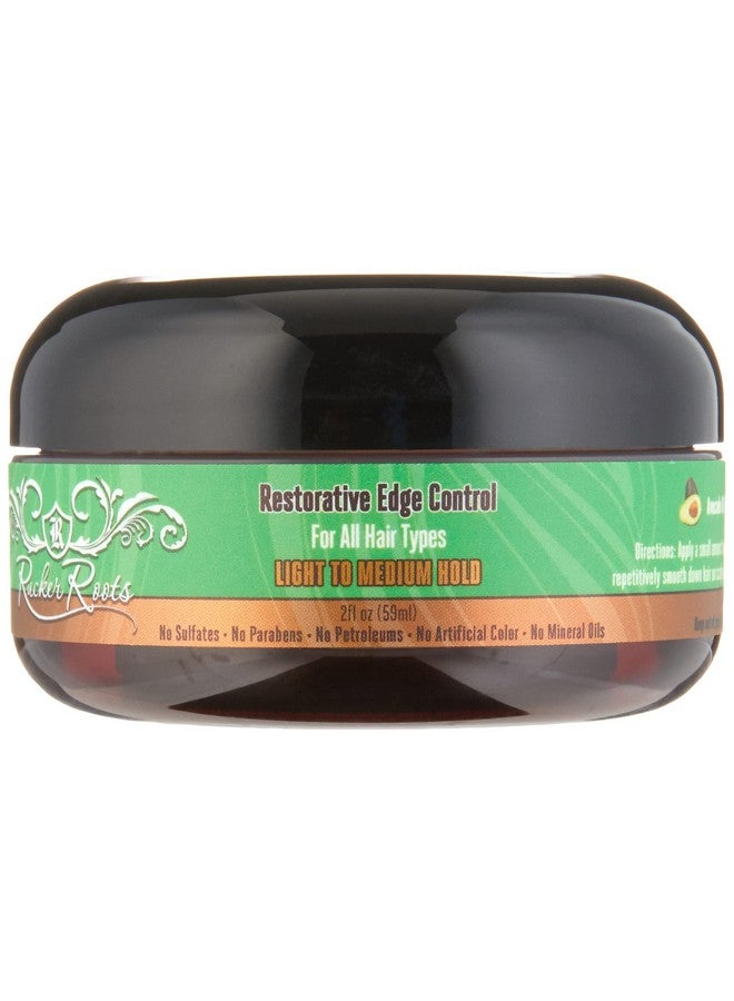 Restorative Edge Control Light To Medium Hold; For All Hair Types; Avacado Oil;Restores Edges; Smoothes Flyaways; Nongreasy;Flake Free