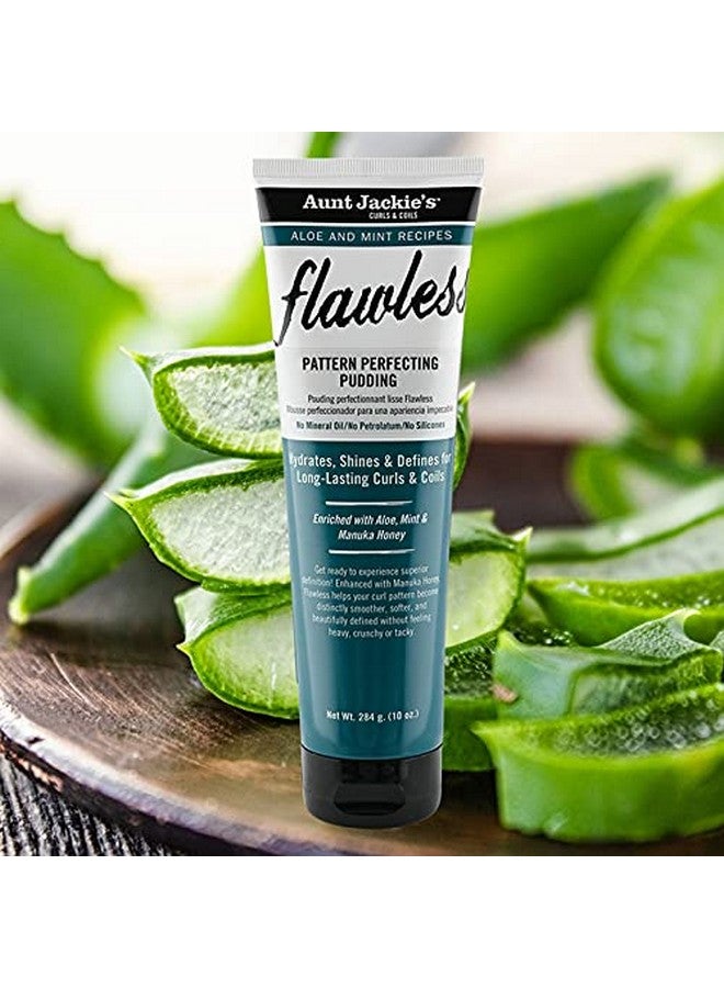 Aloe And Mint Recipes Flawless Pattern Perfecting Pudding Enhanced With Manuka Honey For Long Lasting Curls & Coils 10 Oz Green