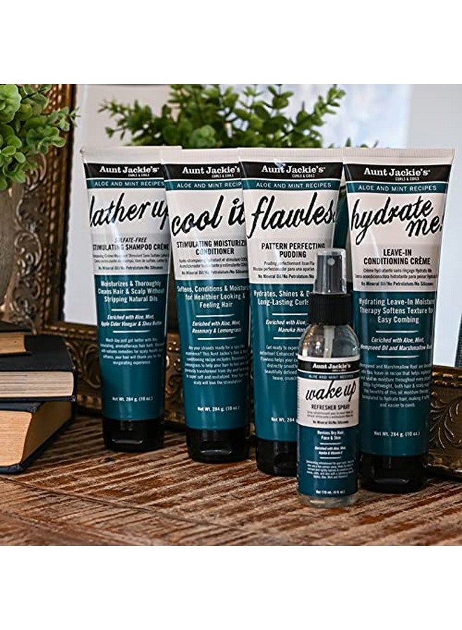 Aloe And Mint Recipes Flawless Pattern Perfecting Pudding Enhanced With Manuka Honey For Long Lasting Curls & Coils 10 Oz Green