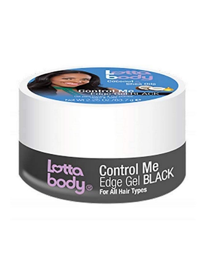 Control Me Edge Gel With Coconut & Shea Oils For All Hair Types Black 2.25 Ounce (Pack Of 1)