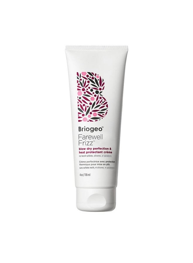 Farewell Frizz Blow Dry Cream Heat Protectant For Hair Anti Frizz Hair Product With Argan Oil For Styling 4 Oz
