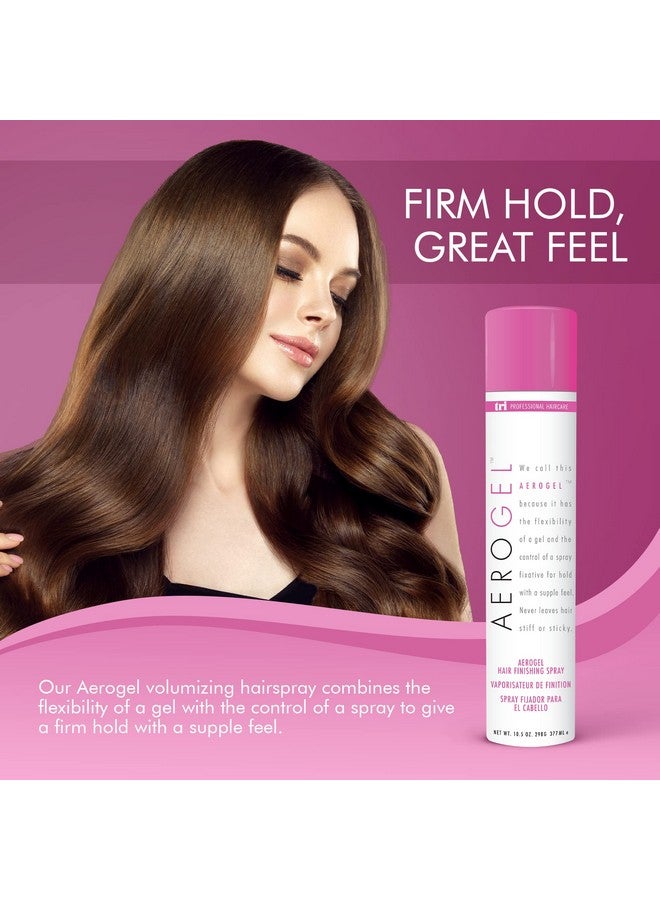Tri Aerogel Hairspray Nontoxic Hair Finishing Spray For Styling Volumizing And Holding Curly Hair With Flexible Hold For Women And Men Pack Of 1 (10.5 Oz)