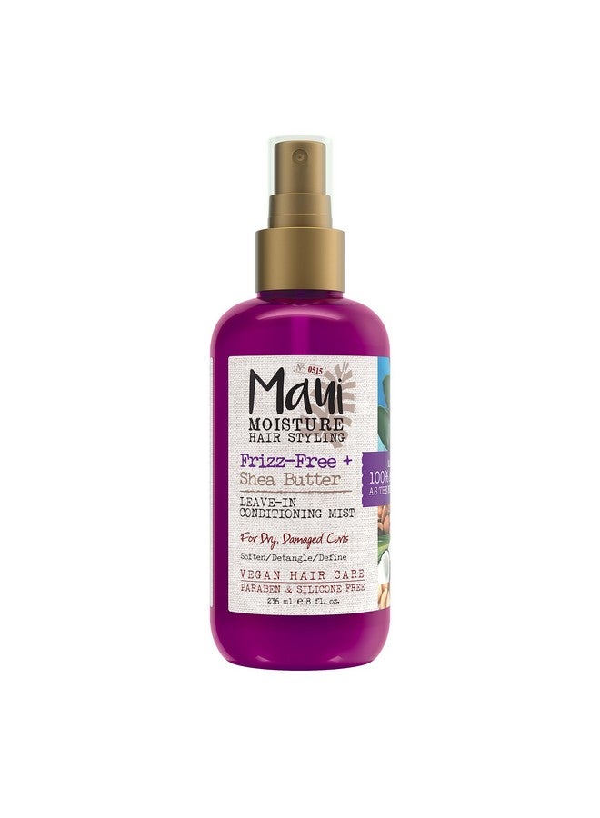 Frizzfree + Shea Butter Leavein Conditioning Mist Curly Hair Styling No Drying Alcohols Parabens Or Silicone 8 Fl Oz