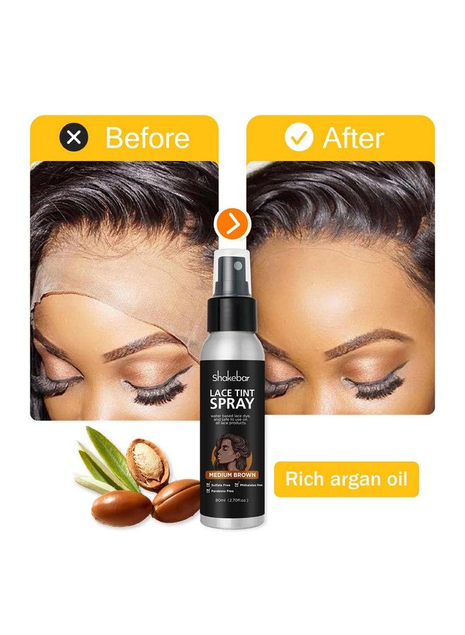 Lace Tint Spray 2.7 Fl Oz Lace Tint Spray For Wigs (Medium Brown)