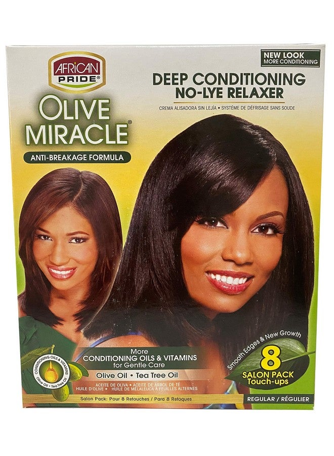 Olive Miracle Deep Conditioning Nolye Relaxer Regular Kit 8Count
