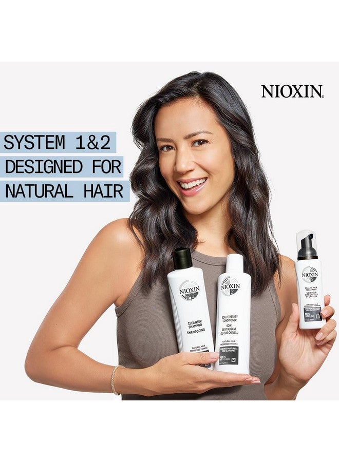 System Kit 2 Hair Strengthening & Thickening Treatment Treats & Hydrates Sensitive Or Dry Scalp For Natural Hair With Light Thinning Full Size (3 Month Supply)