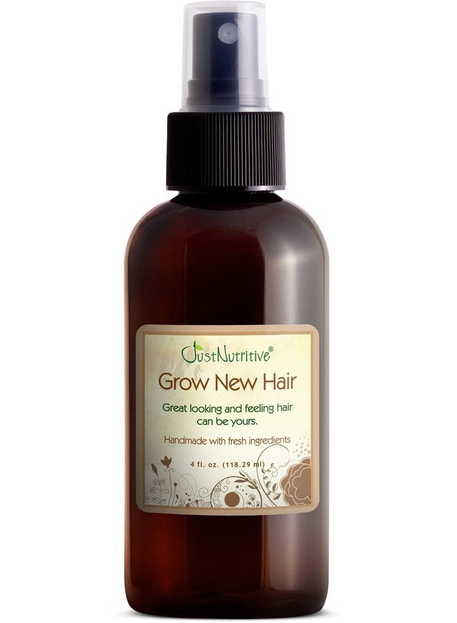 Grow New Hair Treatment ; Hair Regrowth Oil ; Natural Hair Care ; Hair Growth Treatment For Men And Women ; Just Nutritive ; 4 Oz