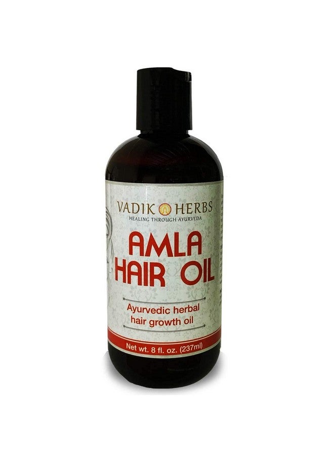 Amla Hair Oil (8 Oz) Herbal Hair Growth Oil ; Herbal Scalp Treatment ; Great For Hair Loss Balding Thinning Of Hair For Beard Growth Made With Amla (Amalaki) Indian Gooseberry