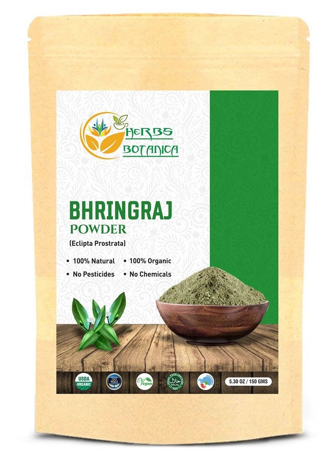 Bhringraj Powder Organic Eclipta Alba False Daisy Karisalankanni Bhringrajasava Powder Nourish Your Hair Naturally For Radiant Locks 5.3 Oz / 150 Gms