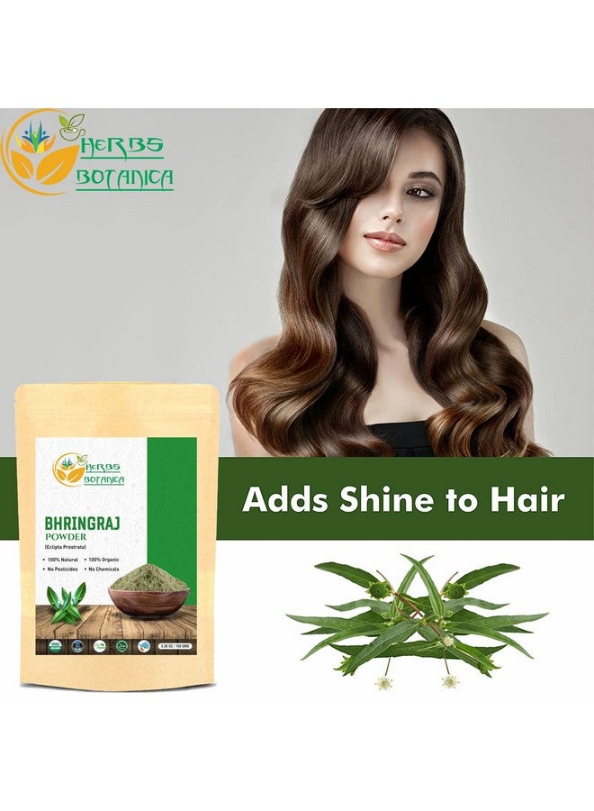 Bhringraj Powder Organic Eclipta Alba False Daisy Karisalankanni Bhringrajasava Powder Nourish Your Hair Naturally For Radiant Locks 5.3 Oz / 150 Gms