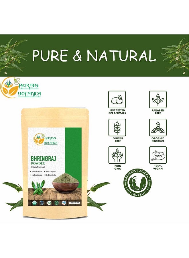 Bhringraj Powder Organic Eclipta Alba False Daisy Karisalankanni Bhringrajasava Powder Nourish Your Hair Naturally For Radiant Locks 5.3 Oz / 150 Gms