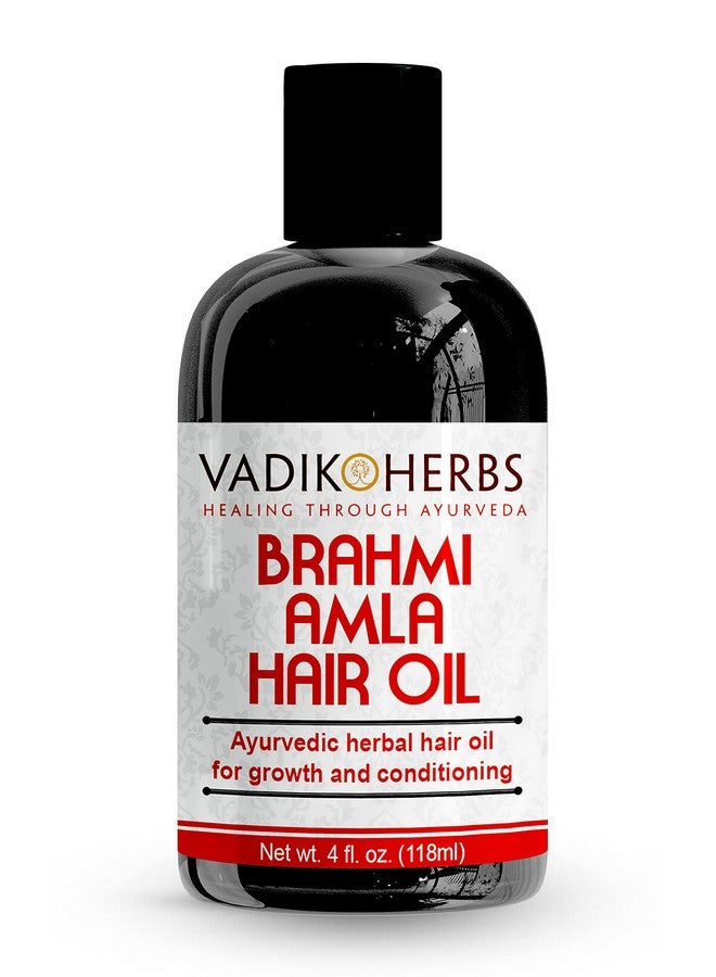 Brahmiamla Hair Oil (4Oz) Promotes Excellent Hair Growth And Conditioning With Rosemary Oil ; All Natural Herbal Solution For Hair Loss Thinning Hair Balding ; Beard Oil As Well