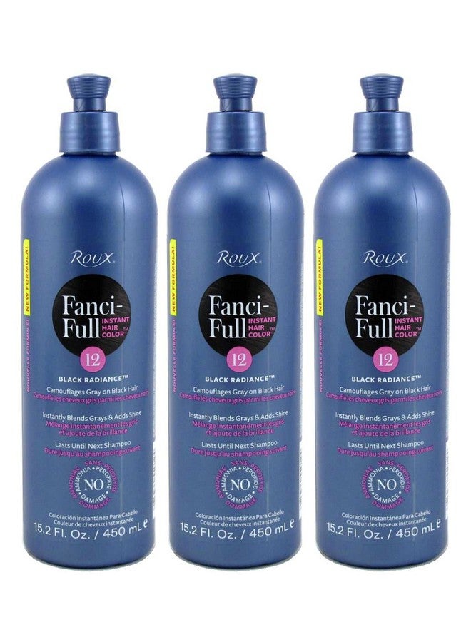 Fancifull Rinse 12 Black Radiance 15.2 Ounce (449Ml) (3 Pack)