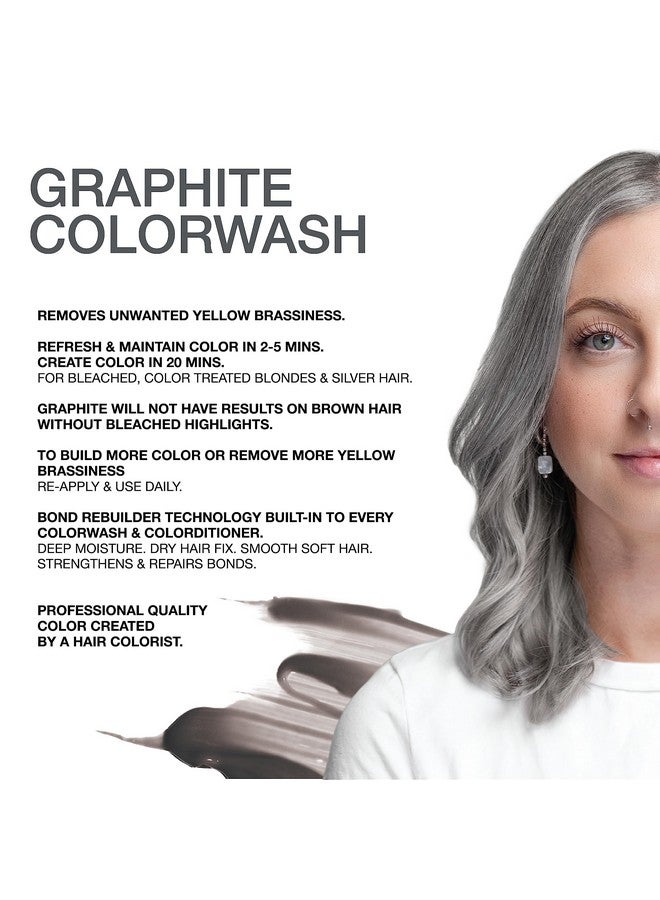 Viral Pastel Graphite Colorwash Color Depositing Shampoo With Bondfix Bond Rebuilder Semi Permanent Hair Colour Vegan Hair Dye Maintains And Refreshes Metallic Silver Hair Color