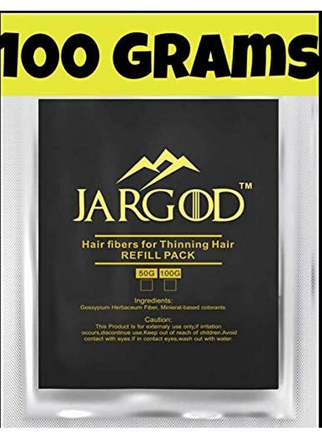 100 Gram Hair Building Fibers Refill Your Existing Fiber Bottle Hair Filler Fibers Hair Loss Concealer For Thinning Hair By Jargod (Dark Brown)
