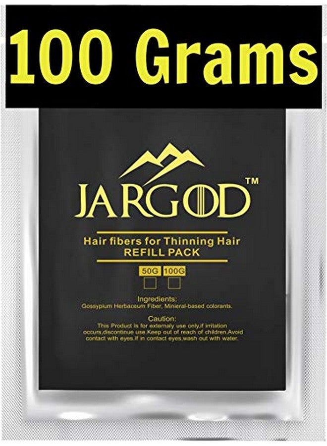 100 Gram Hair Building Fibers Refill Your Existing Fiber Bottle Hair Filler Fibers Hair Loss Concealer For Thinning Hair By Jargod (Dark Brown)
