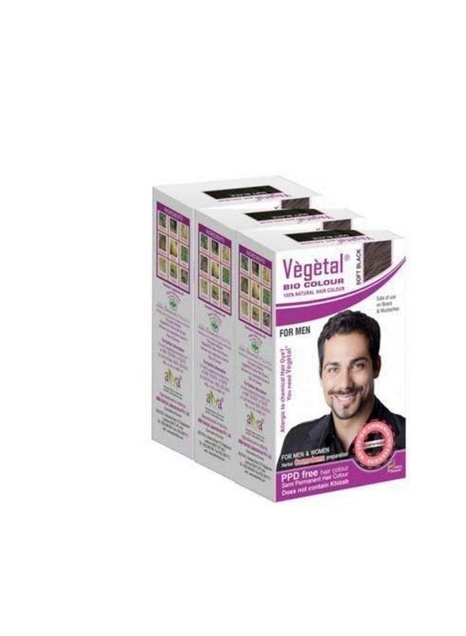 Bio Colour Black Beard Hair Colour For Men 25G. (Pack Of 3)