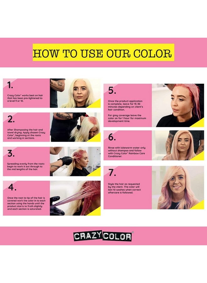 Hair Dye Vegan And Crueltyfree Semi Permanent Hair Color Temporary Dye For Prelightened Or Blonde Hair No Peroxide Or Developer Required (Sky Blue)