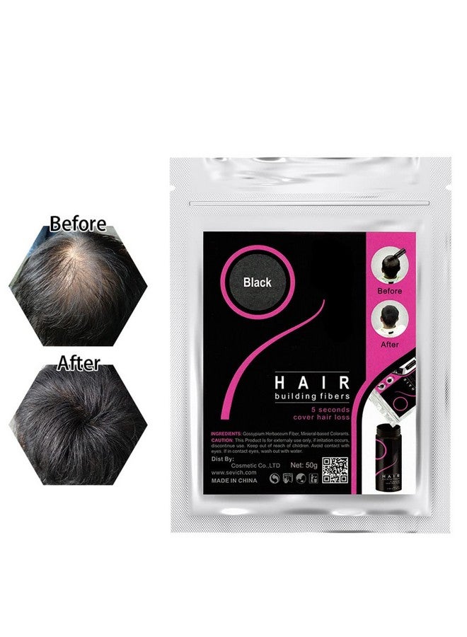 Hair Fibers Hair Building Fibers 100% Undetectable Hair Fuller Thicker For Thinning Hairhair Sparse Cover Wig100G/3.5Oz (Black)…