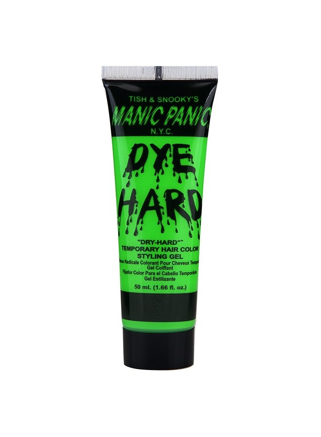 Electric Lizard Green Hair Dye Gel Dye Hard Temporary Washable Hair Color Gel In A Bright Green Shade With Strong Hold Glows In Blacklight For Kids & Adults Vegan (1.66 Oz)