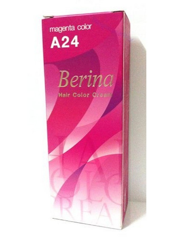 Permanent Hair Dye Color Cream A24 Magenta Made In Thailand By Capushino