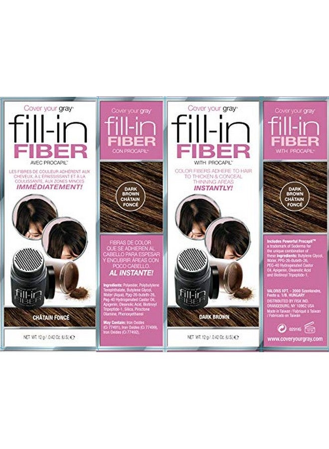 Pro Fillin Fibers With Procapil Dark Brown