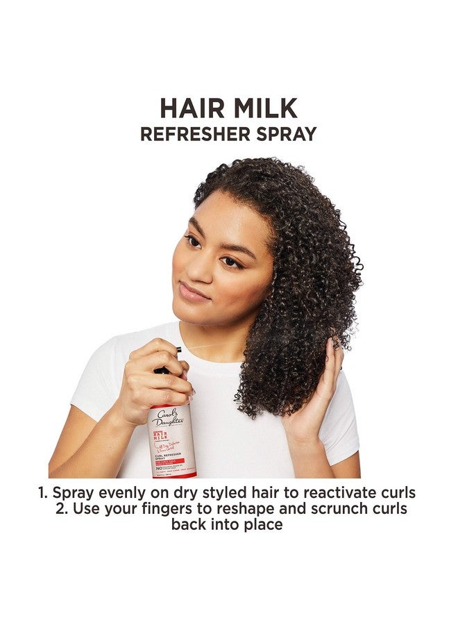 Carol’S Daughter Hair Milk Curl Refresher Spray For Curls Coils And Waves With Agave Sweet Almond And Wheat Protein Hair Refresher Spray 10 Fl Oz