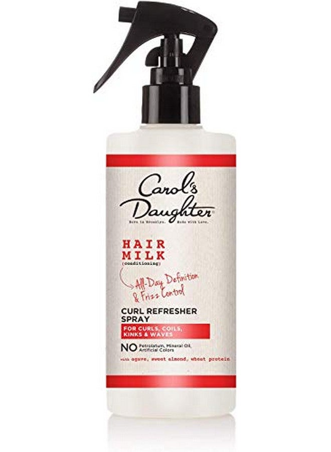 Carol’S Daughter Hair Milk Curl Refresher Spray For Curls Coils And Waves With Agave Sweet Almond And Wheat Protein Hair Refresher Spray 10 Fl Oz
