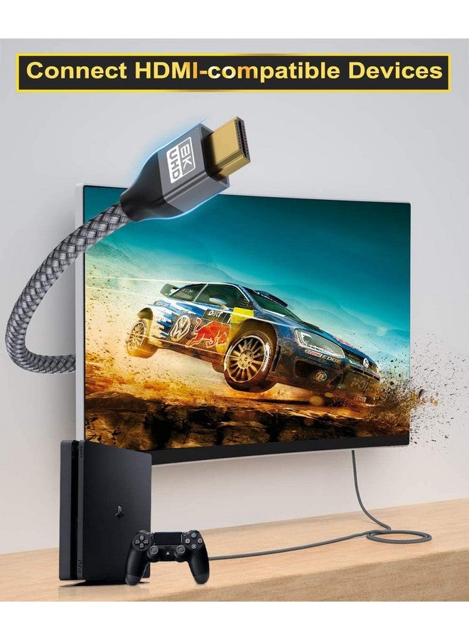 8K 60Hz Hdmi Cable 6.6Ft 2 Pack48Gbps 7680P Ultra High Speed Cord For Apple Tvrokusamsung Qled2.0 2.1Sony Playstationps56Ftxbox One Series Xearc Hdr Hdcp 2.2 2.34K 120Hz 144Hz