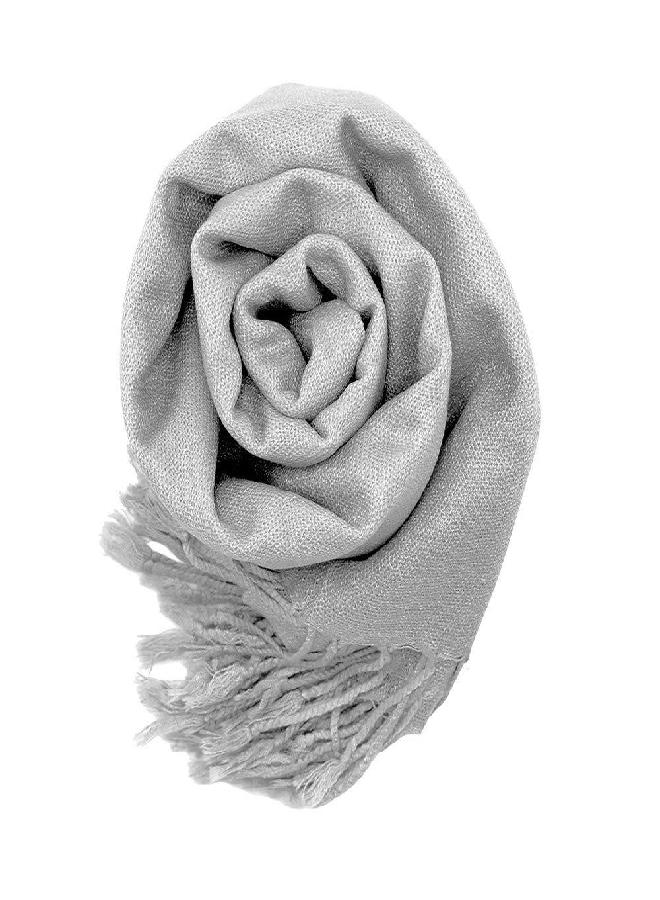 GEARONIC Soft Pashmina Scarf for Women Shawl Wrap Scarves Lady Women's Scarfs in Solid Colors - Gray