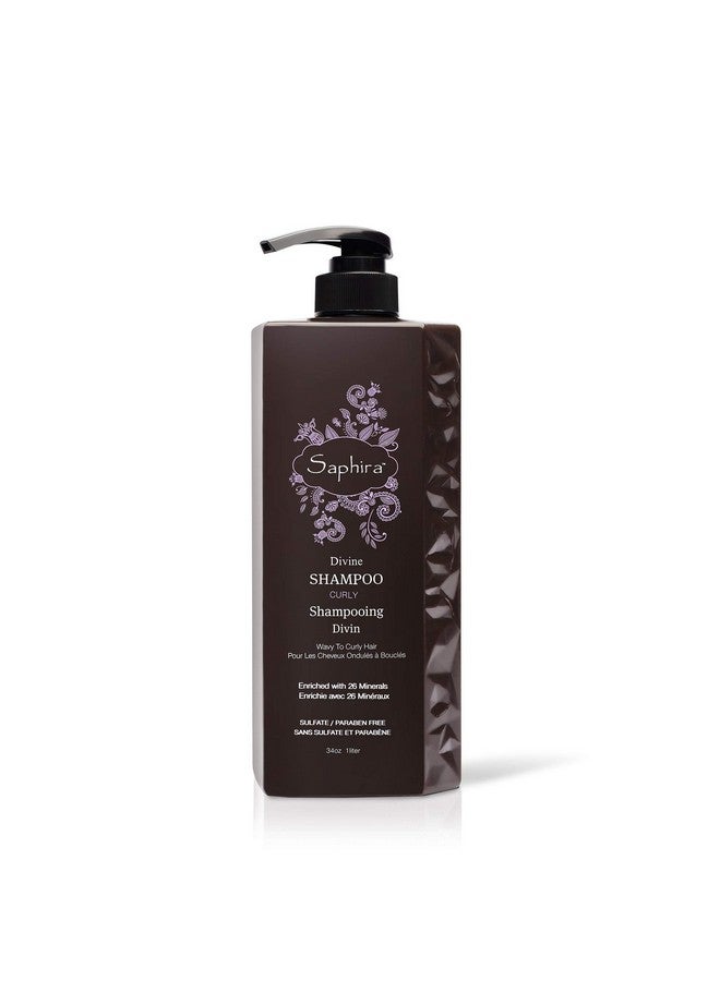 Divine Curls Shampoo For Curly Wavy And Multitextured Hair Sulfatefree Parabenfree Deeply Cleanses Restores And Hydrates Curls 34 Ounce