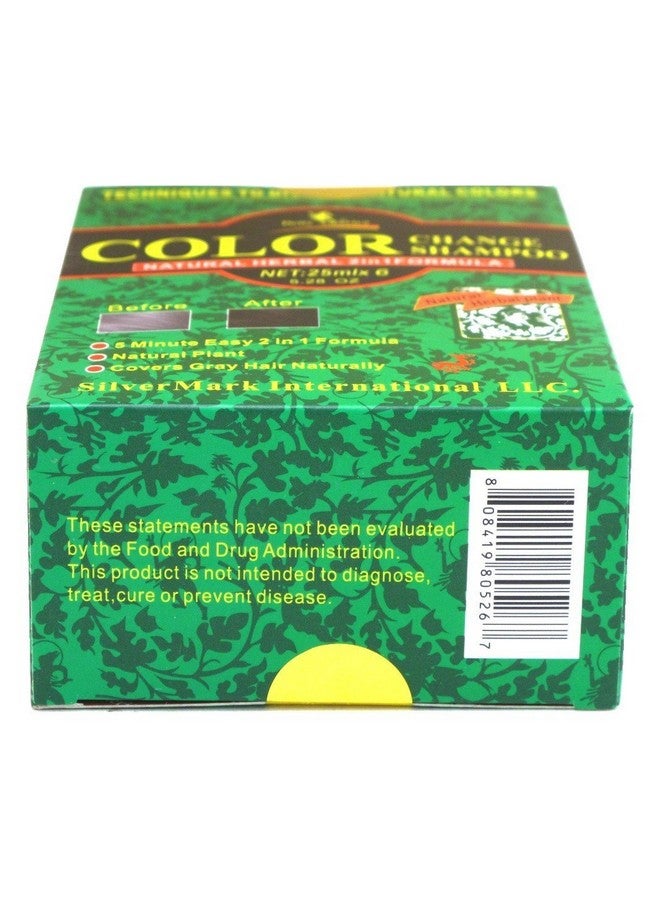 Shampoo Color Change Kit Natural Herbal 2N1 Black (Pack Of 2)